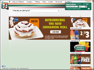 Web site www.7eleven.com, 7-Eleven